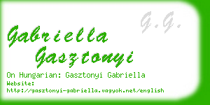 gabriella gasztonyi business card